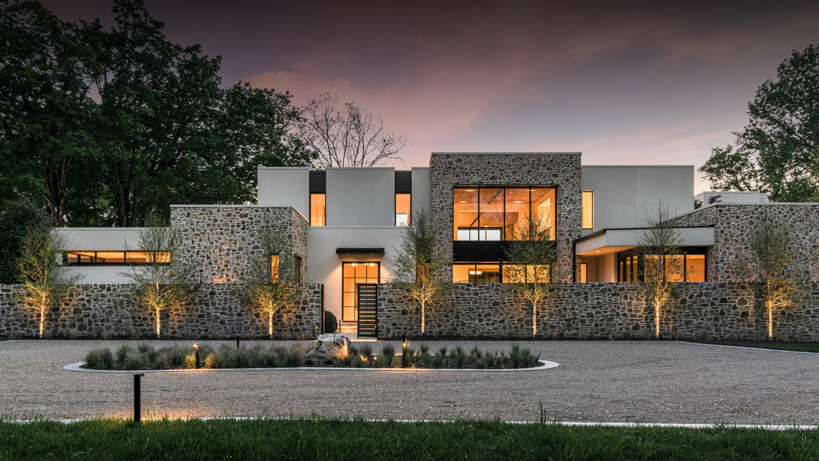 exterior photo of modern custom home build in franklin, tn