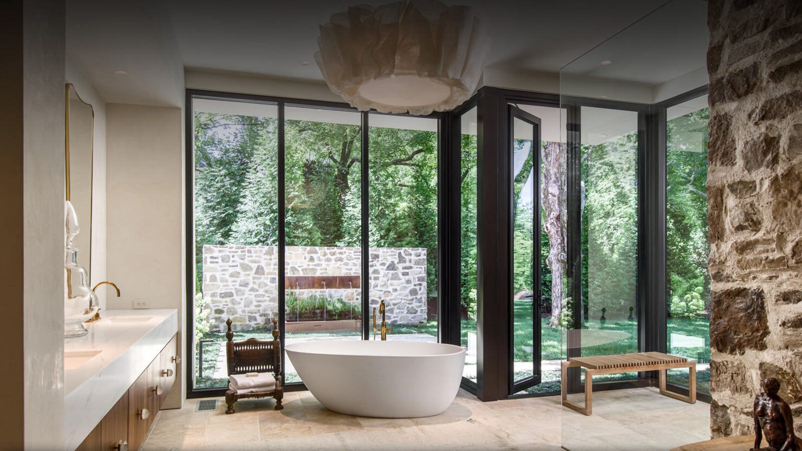 custom bathroom in custom-built home | stone ridge custom homes