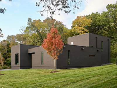 custom home contrasted contemporary